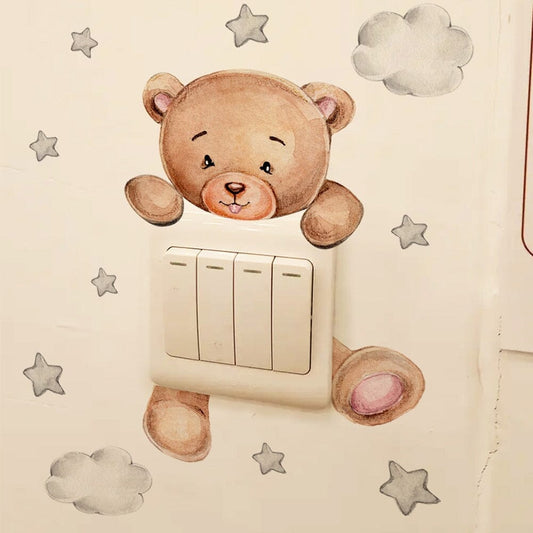 Stickybear™ - Sticker ourson décoratif | Chambre d'enfants - La planète des poupons