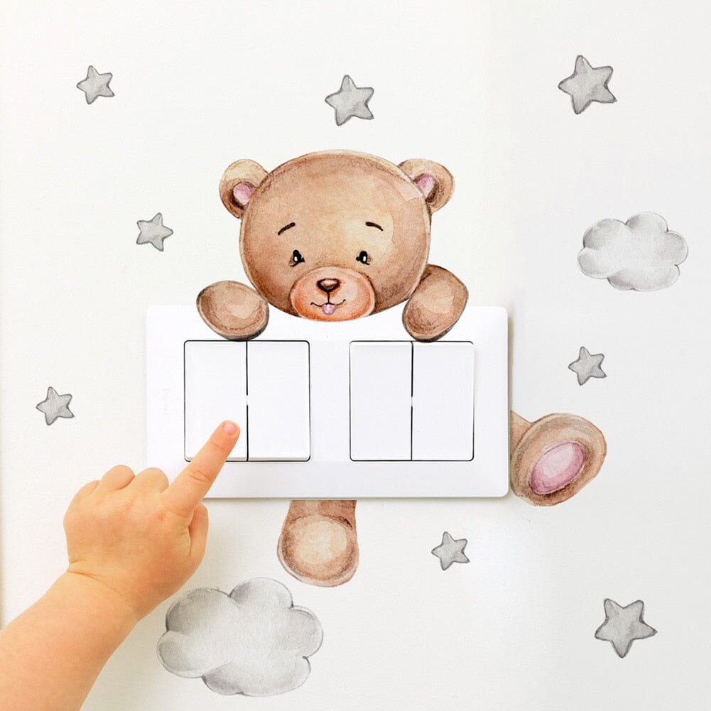 Stickybear™ - Sticker ourson décoratif | Chambre d'enfants - La planète des poupons